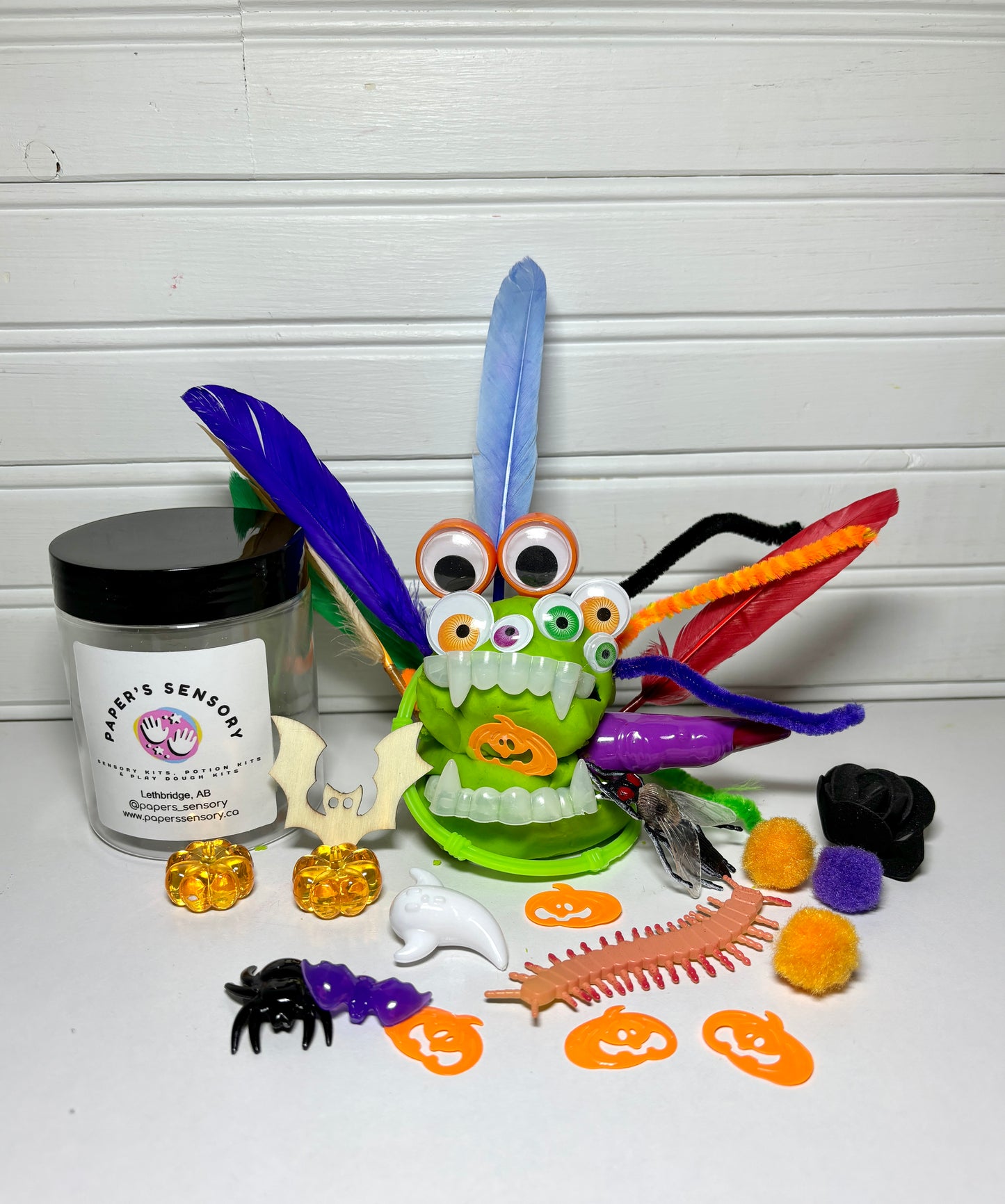 Build Your Own Monster Playdough Jar