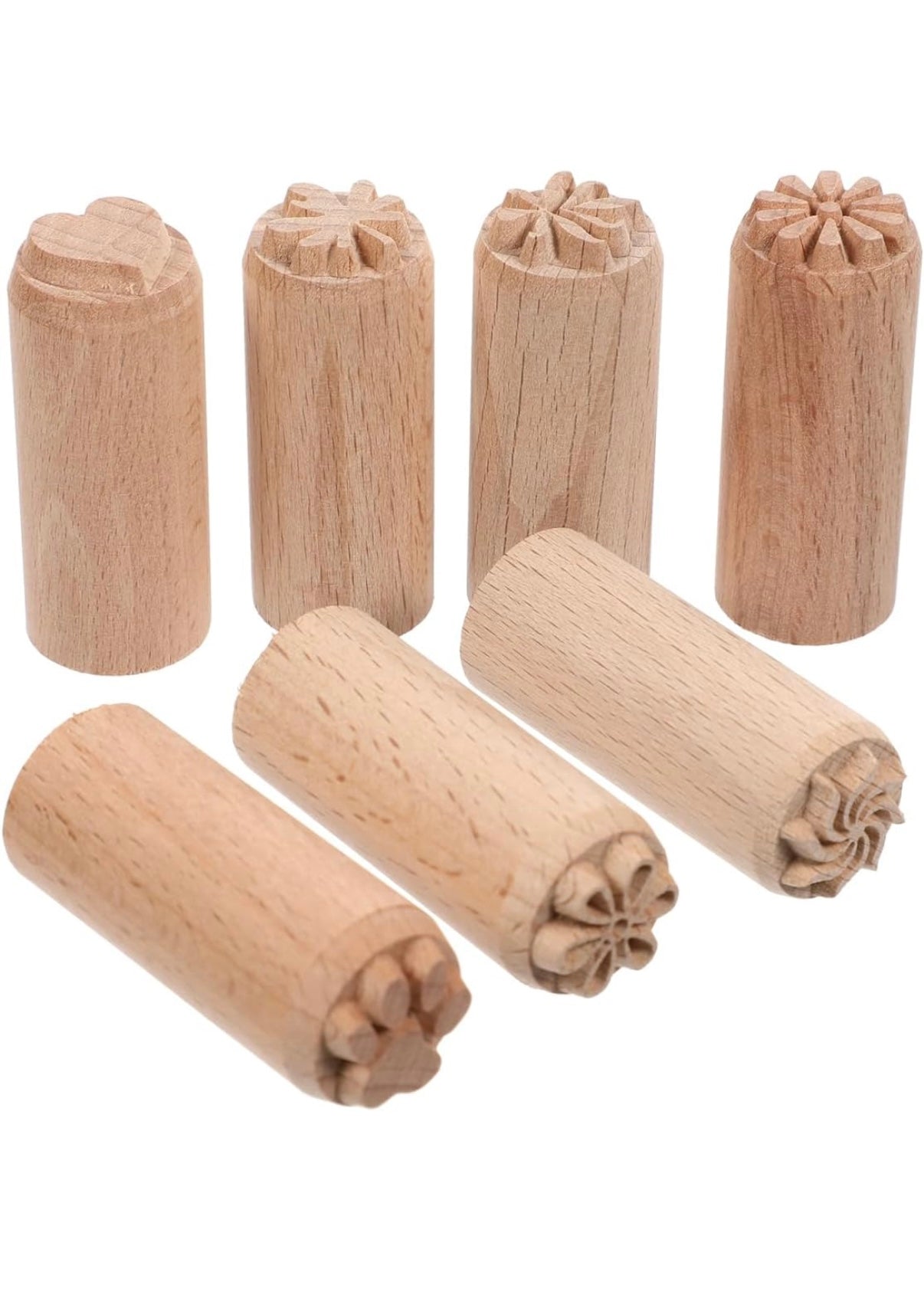 Wooden Playdough Stamps