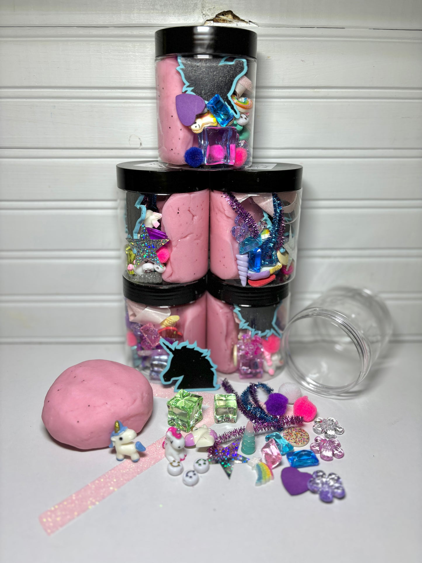 Unicorn Playdough Jar