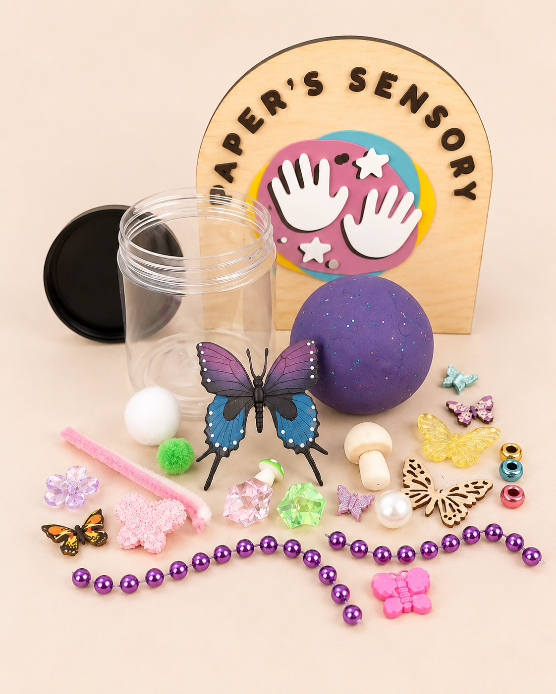 Butterfly Playdough Jar