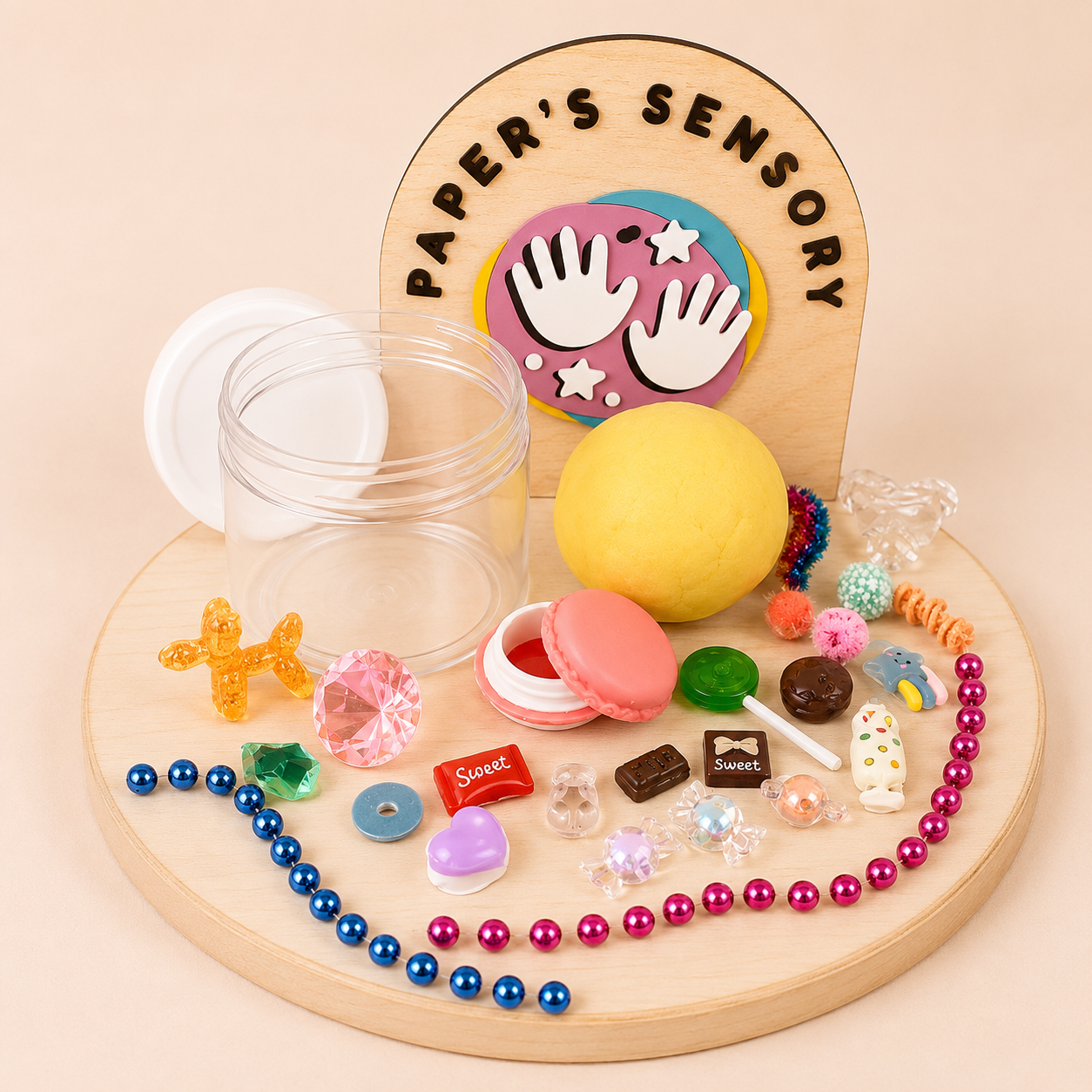 Candy Playdough Jars