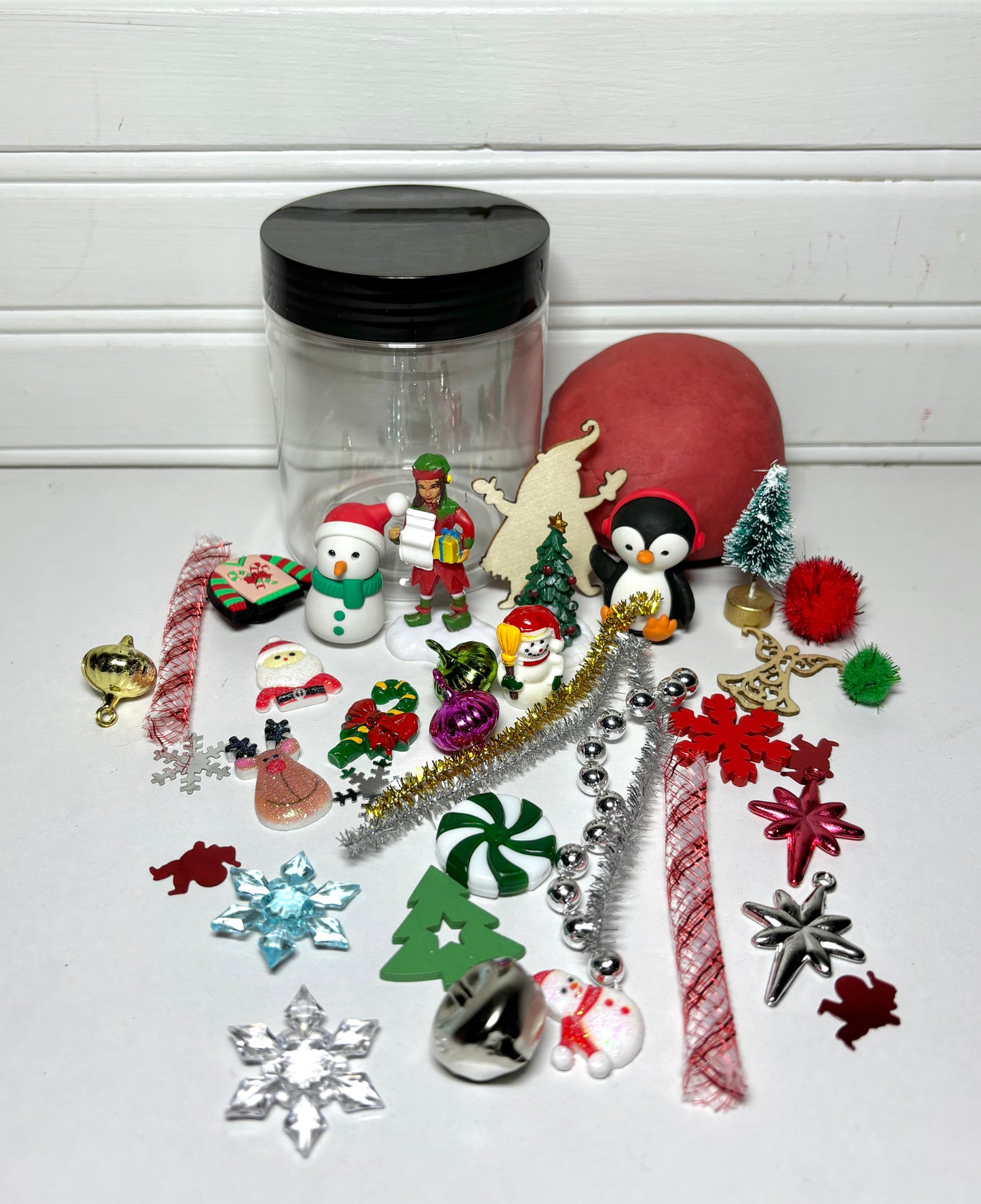 Christmas Playdough Jar