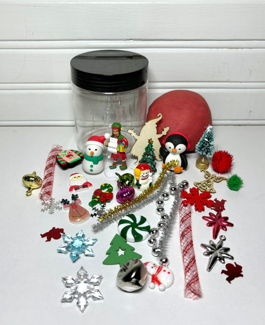 Christmas Playdough Jar