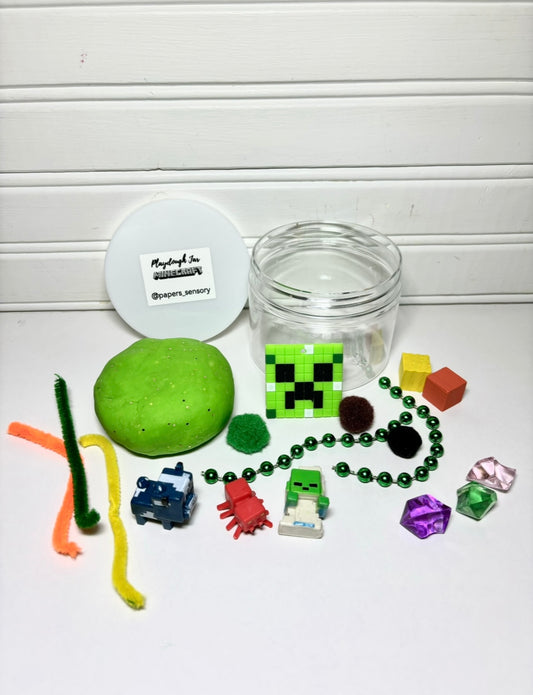 Minecraft Playdough Jars