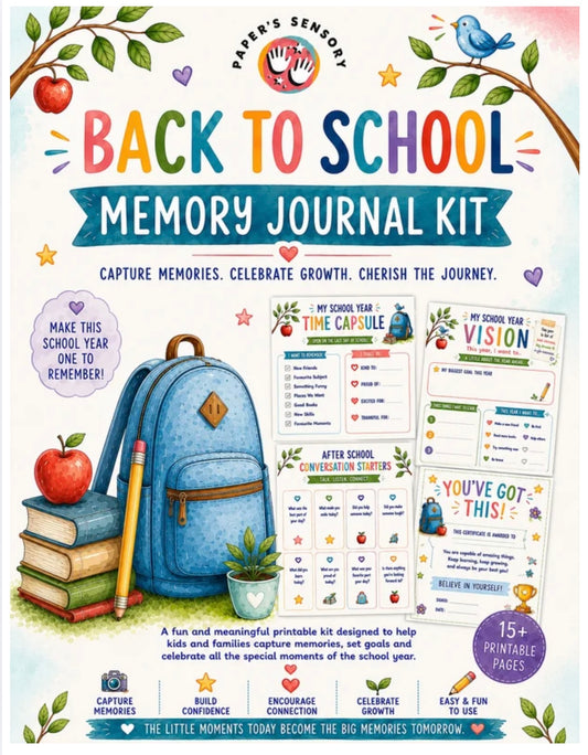 Back-to-School Memory Journal Kit