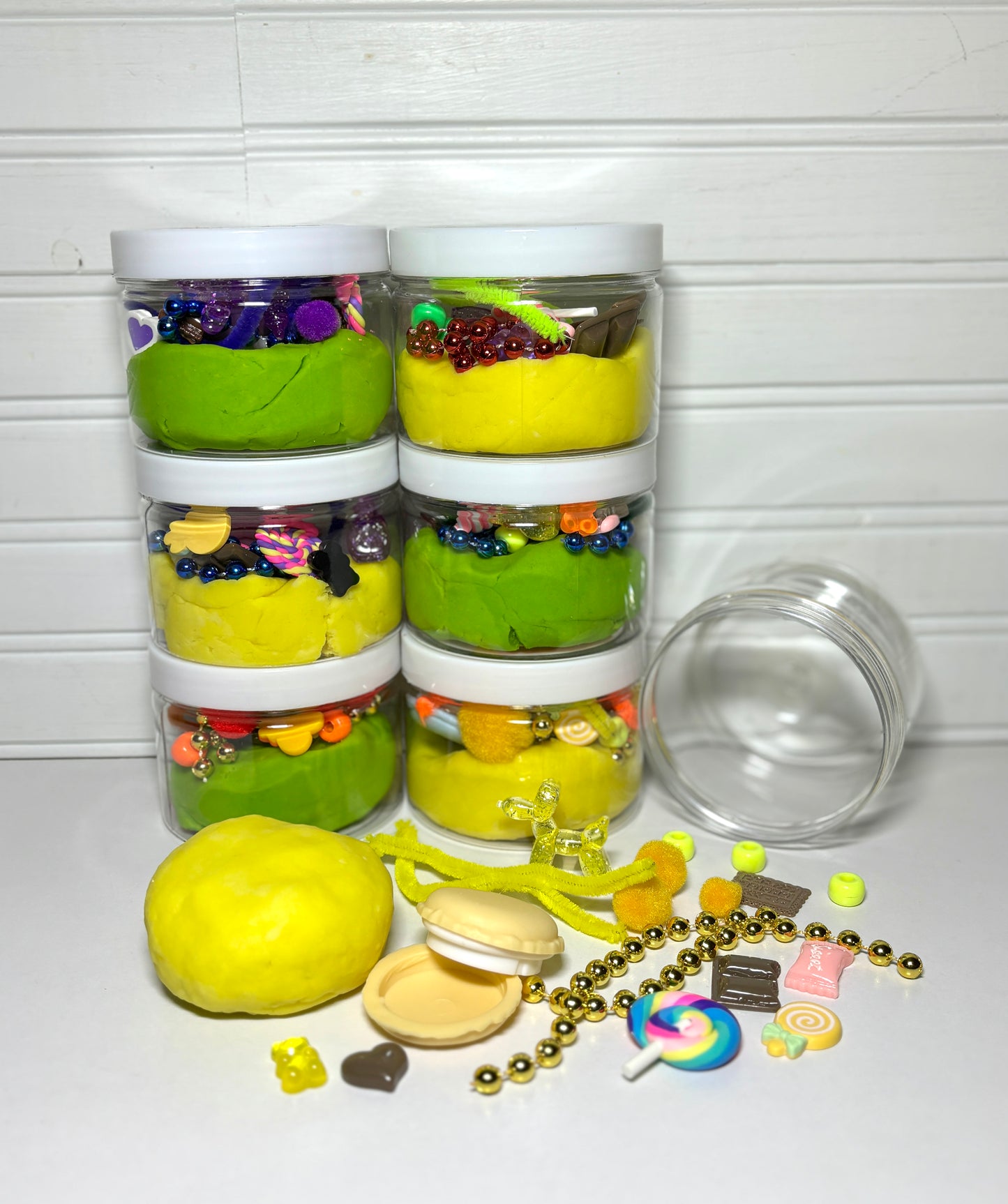 Candy Playdough Jars