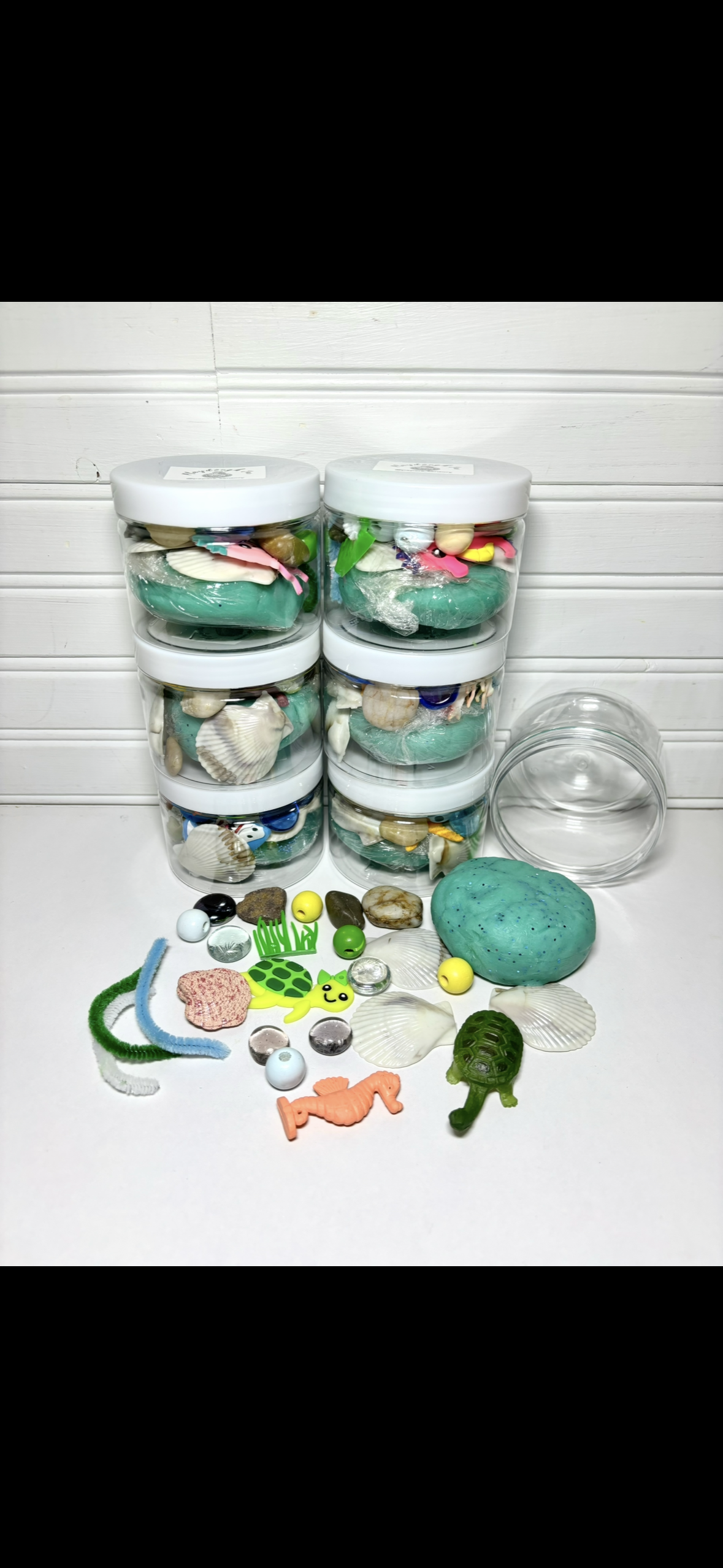 Ocean Playdough Jars