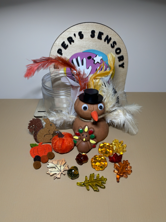 Build Your Own Turkey Playdough Jar