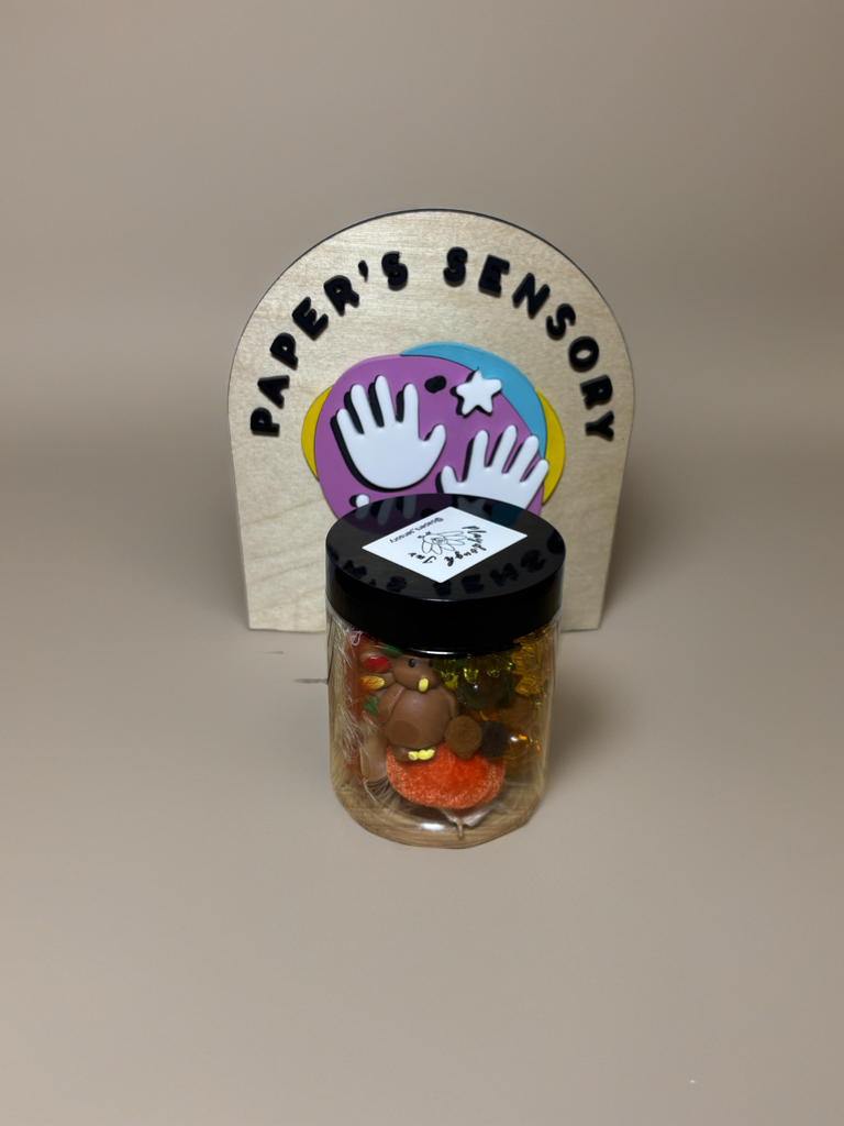 Build Your Own Turkey Playdough Jar