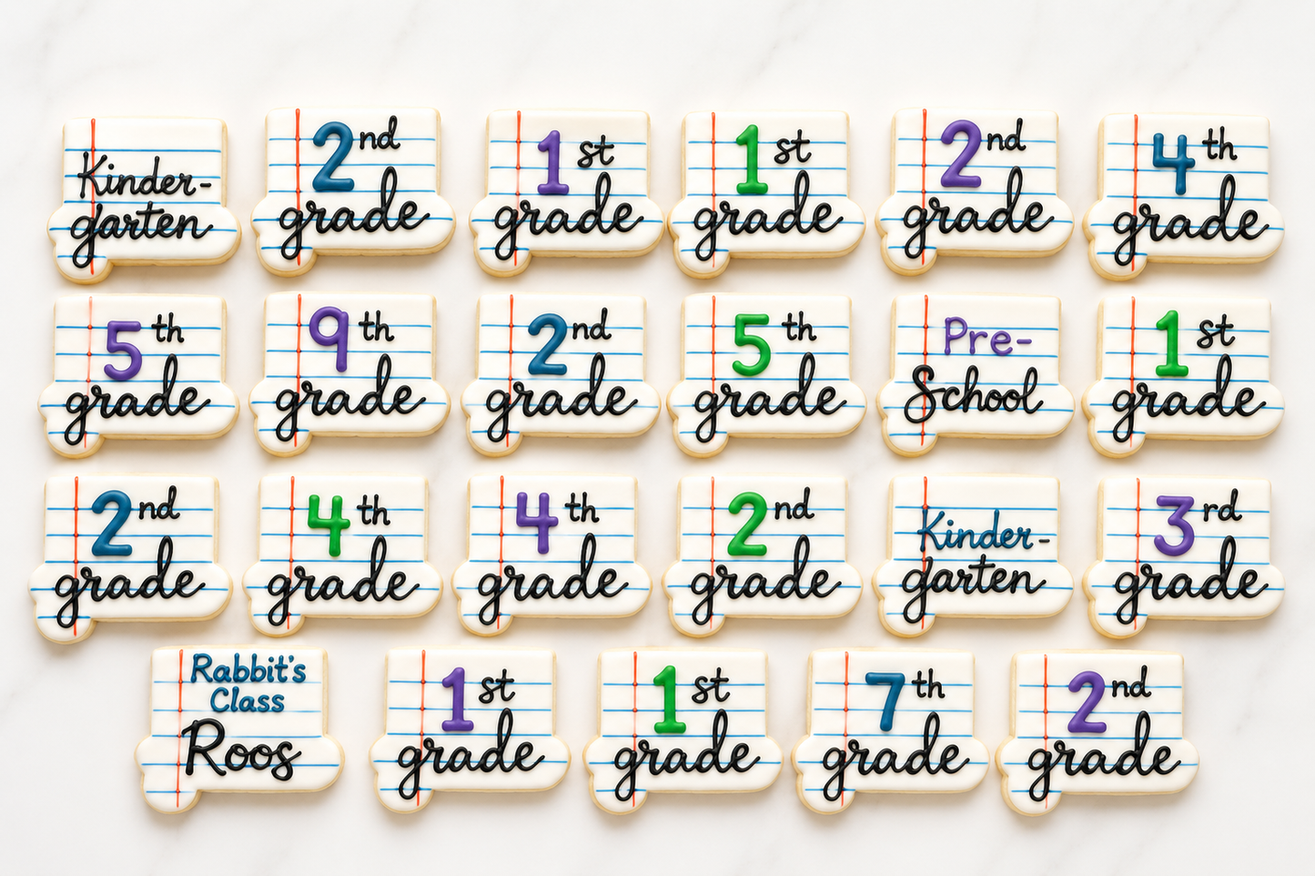 Personalized Back to School Cookie Set