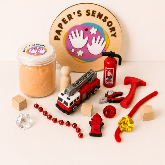 Firefighter Playdough Jar